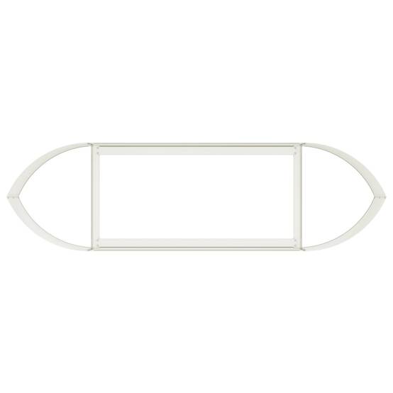 ComfortXL - Jardin surélevé acier bord bateau potager fleurs design ouvert 140x40x40cm blanc - ComfortXL Outdoor Living - Image 5