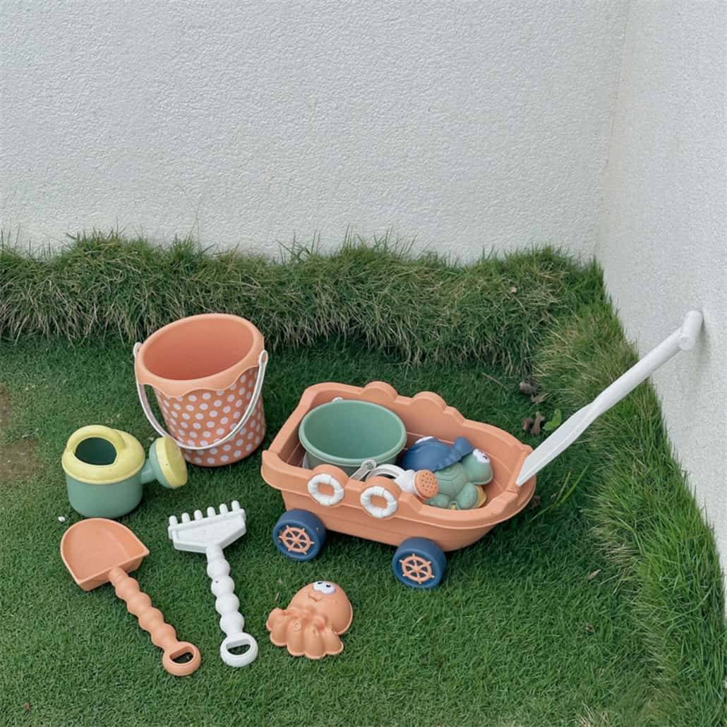 DtopbuyAge - Jeu de 9 Accessoires Plage Sable pour Enfants Jouet Intérieur Extérieur Cadeau Étanche Loisir Creatif DtopbuyAge - Image 6