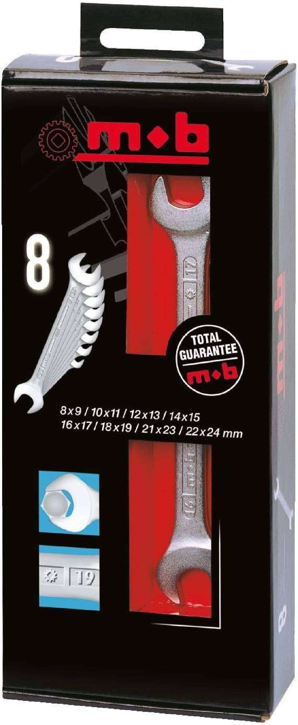 Jeu de 8 Clés mixtes en coffret - MOB - Image 2