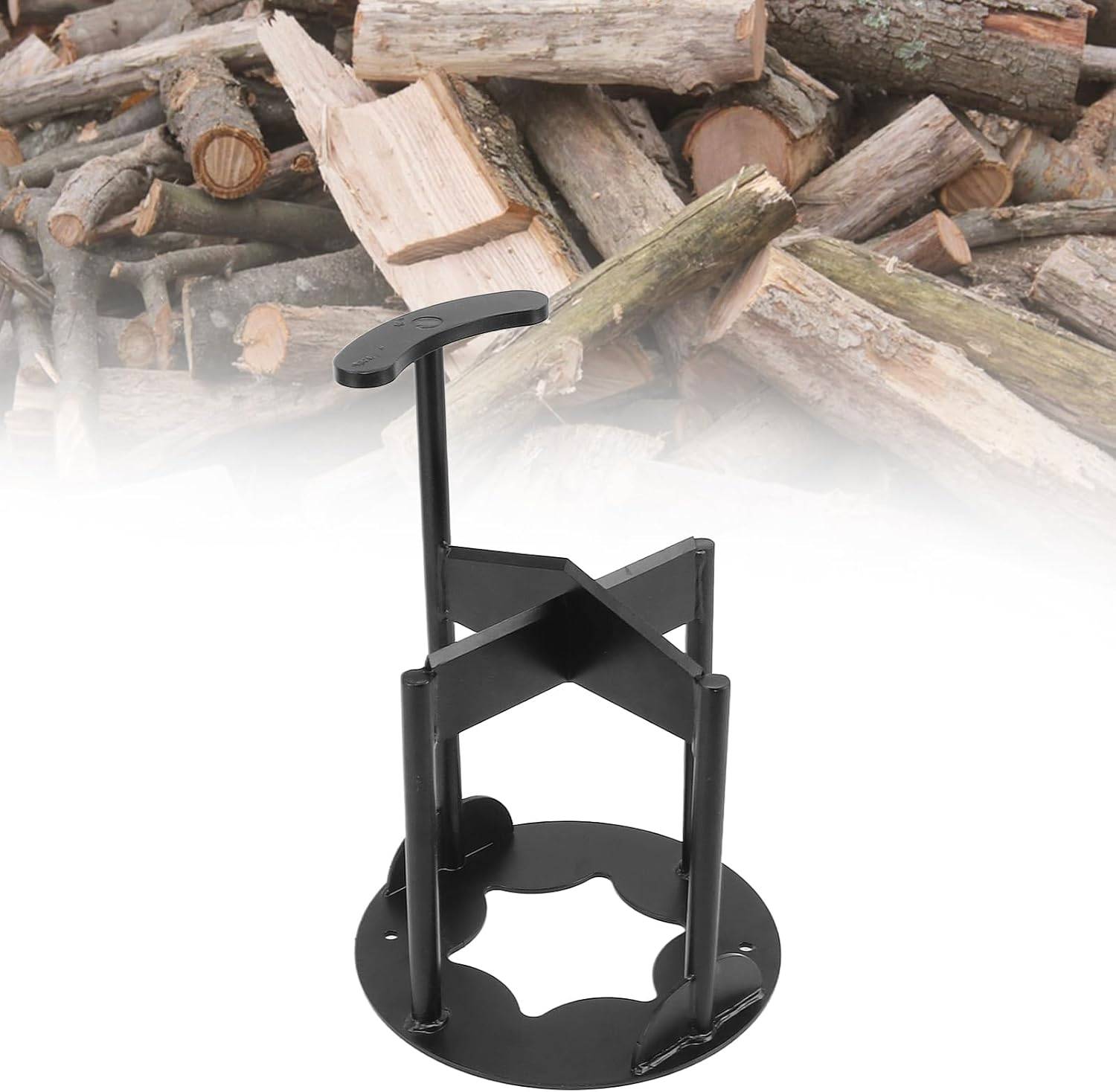Fendeuse à bois avec poignée de transport – Fendeuse à bois manuelle – Convient pour le camping, les barbecues et les pique-niques (noir)-Lytech - Image 3