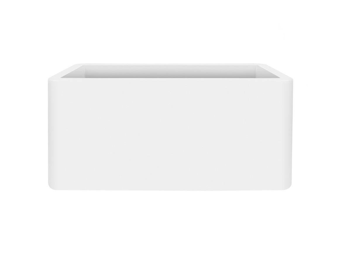 Pot de fleurs Pure Soft Brick Long 80 x 39 x H.39 cm - Blanc - Image 1