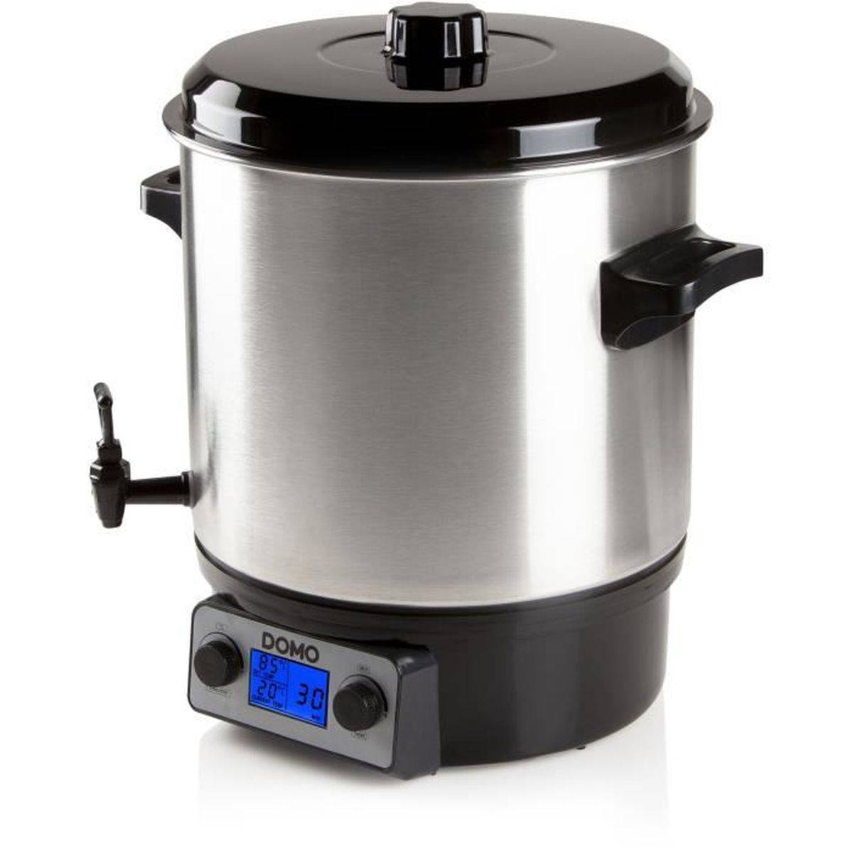 Stérilisateur de bocaux électrique 27 L 2000 W avec LCD jusqu’à 100°C et minuteur 120 min - DOMO - Image 4
