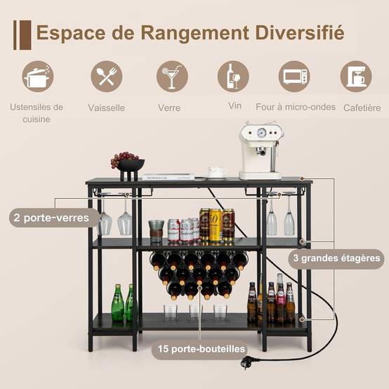 COSTWAY Casier à Vin de 12 Bouteilles, Stockage du Vin en Bambou à 2 COSTWAY Casier à Vin de 12 Bouteilles, Stockage du Vin en Bambou à 2