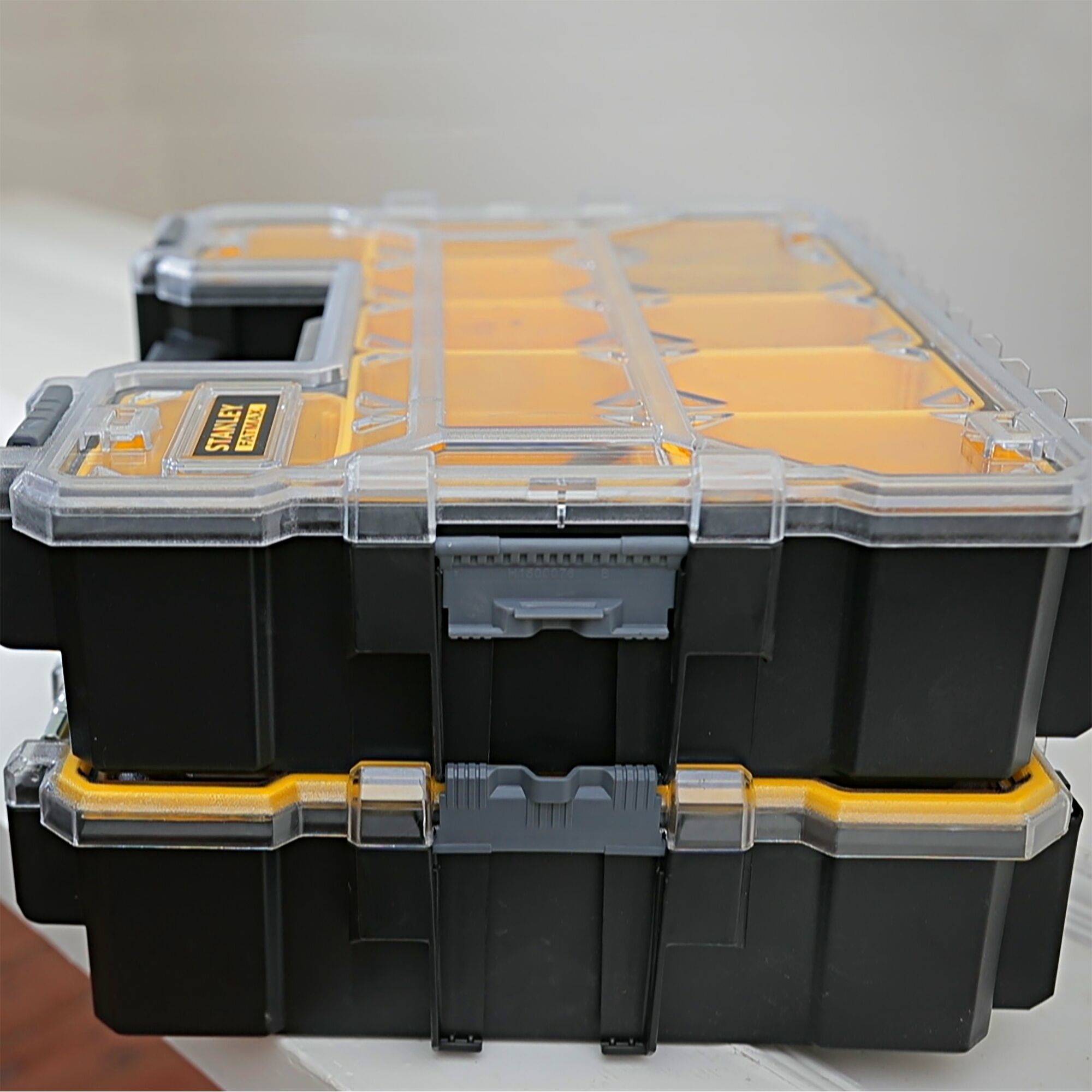 stanley - STANLEY Fatmax Lot de 2 organiseurs étanches - 10 compartiments amovibles, charge 8kg - Image 3