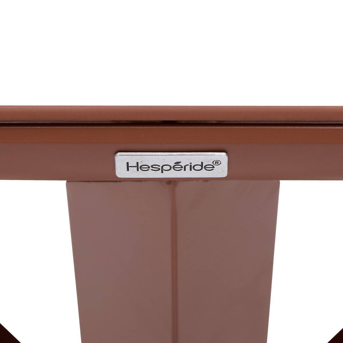 Hesperide - Table de jardin 6 places Oryon D130cm acajou - Hespéride - Image 5