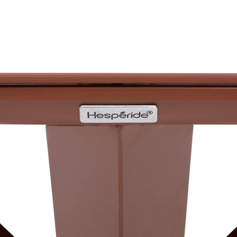 Hesperide - Table de jardin 6 places Oryon D130cm acajou - Hespéride - Image 6