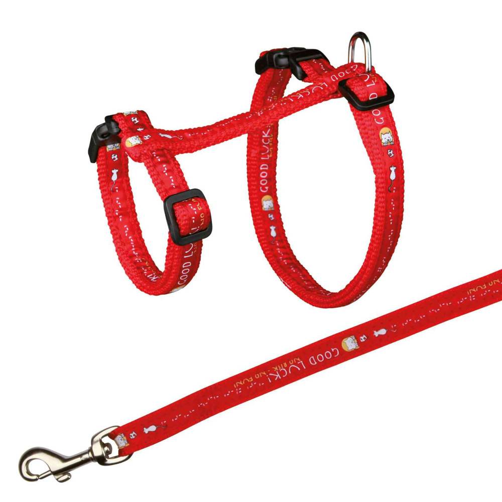 Trixie - Harnais XXL avec laisse pour grand chat 34-57 cm/13 mm couleur aléatoire - Image 1