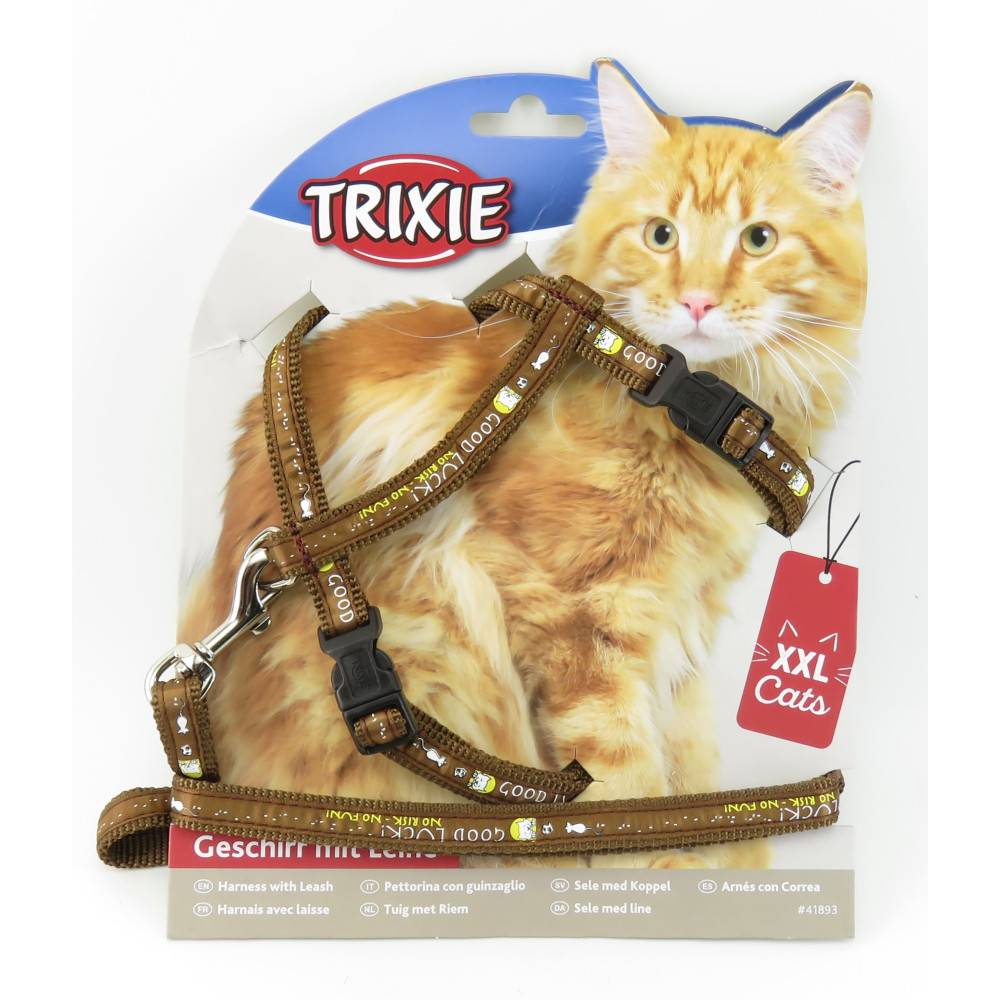 Trixie - Harnais XXL avec laisse pour grand chat 34-57 cm/13 mm couleur aléatoire - Image 8