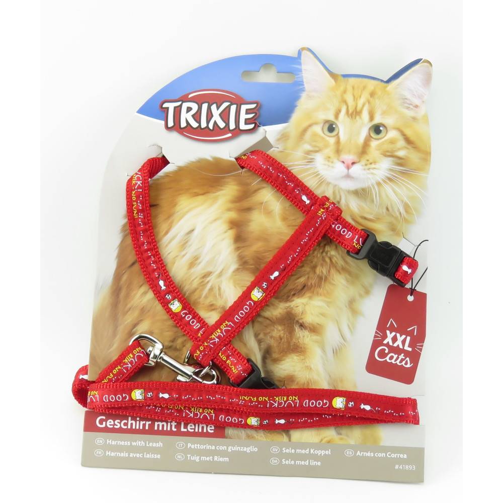 Trixie - Harnais XXL avec laisse pour grand chat 34-57 cm/13 mm couleur aléatoire - Image 4