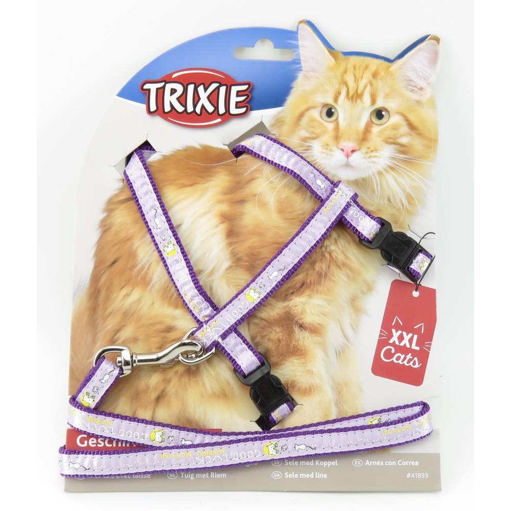 Trixie - Harnais XXL avec laisse pour grand chat 34-57 cm/13 mm couleur aléatoire - Image 6