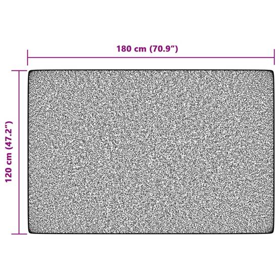 Tapis Décoratif Carré Poils Courts pour Intérieur Extérieur Antidérapant et Lavable Brun 120x180cm – ComfortXL Outdoor Living - Image 8