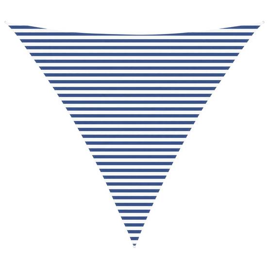 Voile d'ombrage polyester bleu et blanc 500 x 500 x 500 cm - PANGIVO - Image 1