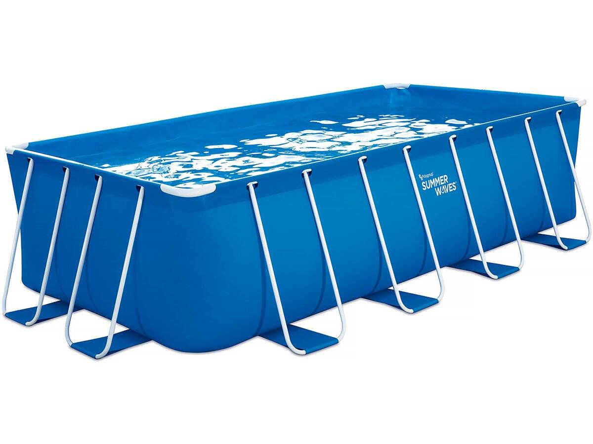 Piscine Tubulaire Rectangulaire Tico 1 - 4.88 X 2.44 X 1.22 M - Filtration à Sable 4.5 M3/h -habitat Et Jardin - Image 1