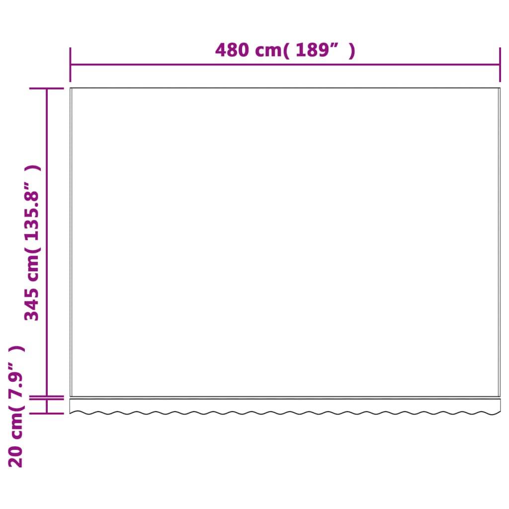 Prolenta Premium - Store banne  Juna Rouge  480 X 345 cm  - P87211R - Image 7