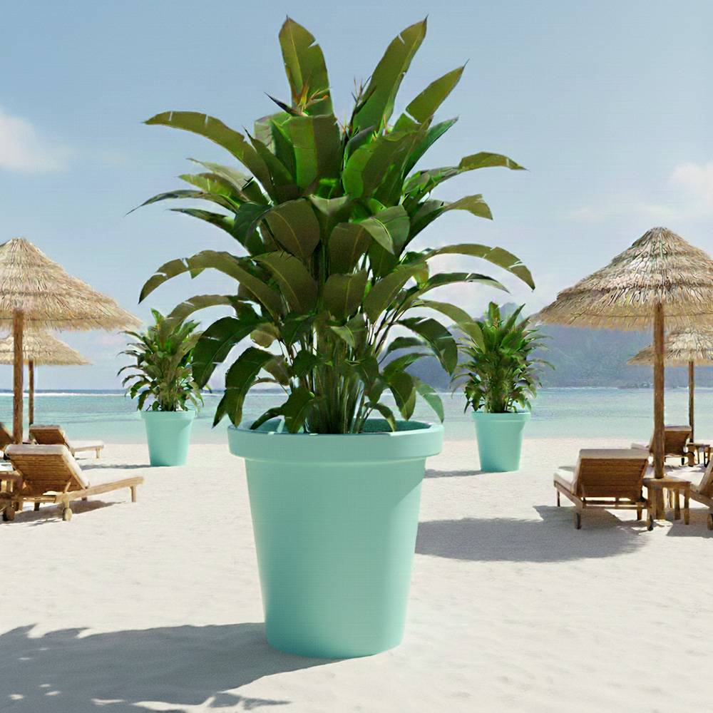 Plast'Up Rotomoulage - Pot de fleurs rond xxl delight 420l- lot de 2 - plast'up rotomoulage - Image 4