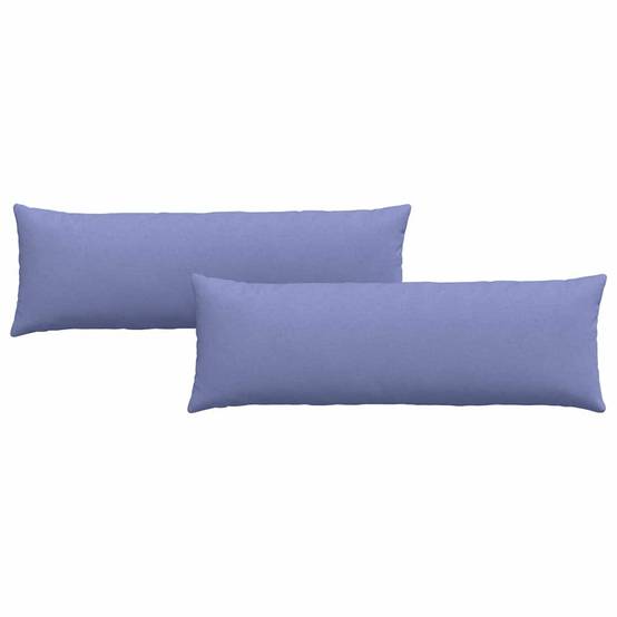 Coussins de Canapé (x2) Tissu Déhoussable Housse Lavable pour Salon Bleu 120x40 cm – ComfortXL Outdoor Living - Image 2