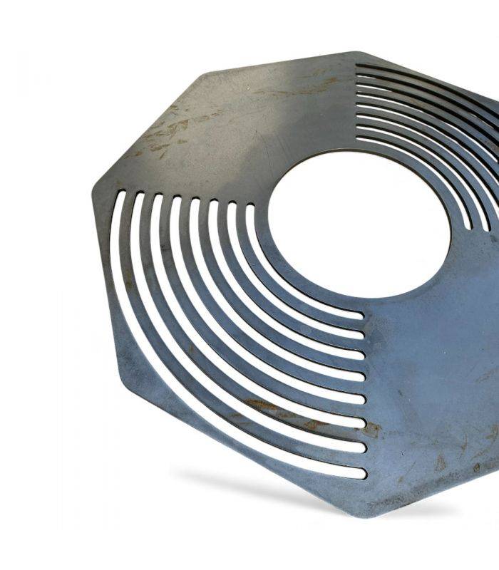 Plaque de cuisson grillade pour braséro AKNOR, acier, 56cm de diamètre - Jardin d'Acier RLD-AK-PCG - Image 2