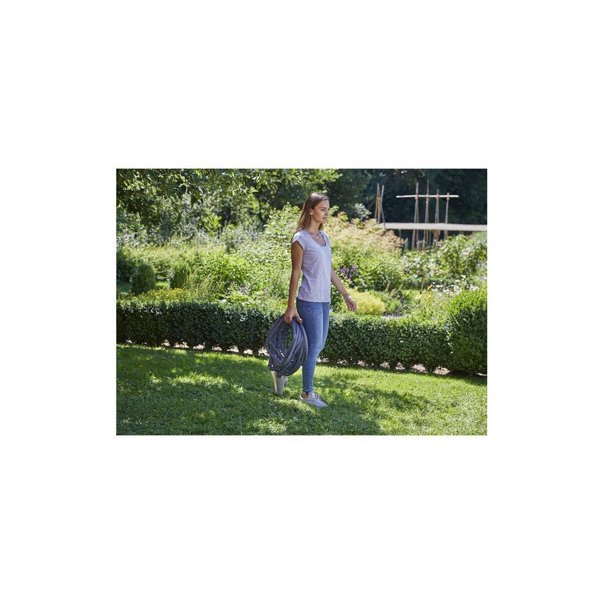Gardena - Kit tuyau d'arrosage textile Liano™ 15 m avec support mural - Image 5