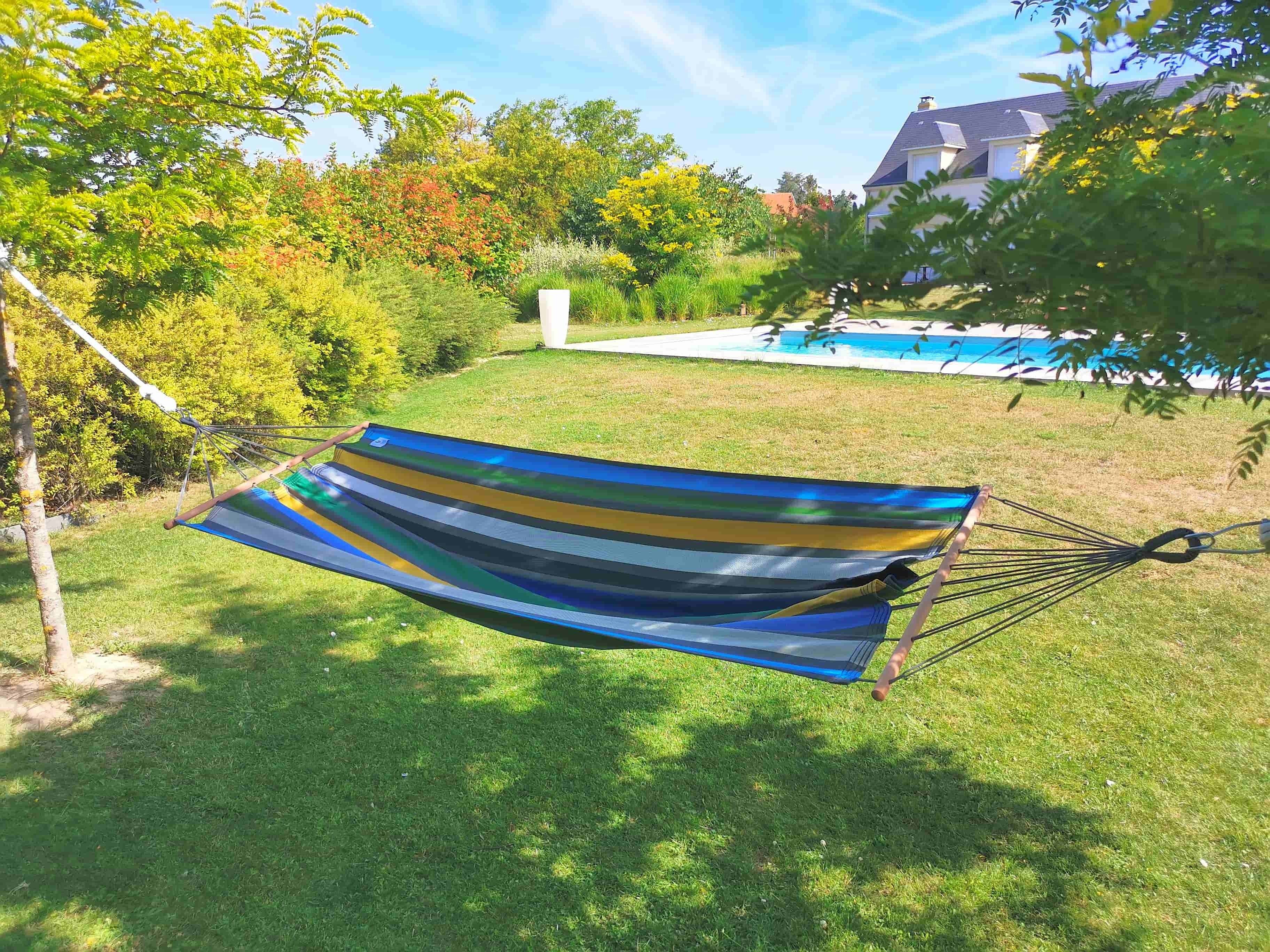 Jobek - Hamac KOLOR 300x100 cm en Polypropylène Brasilia certifié FSC 100% JOBEK - Image 2