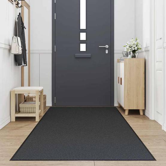 Paillasson - tapis de porte - tapis d'entrée noir 115x300 cm - Image 2