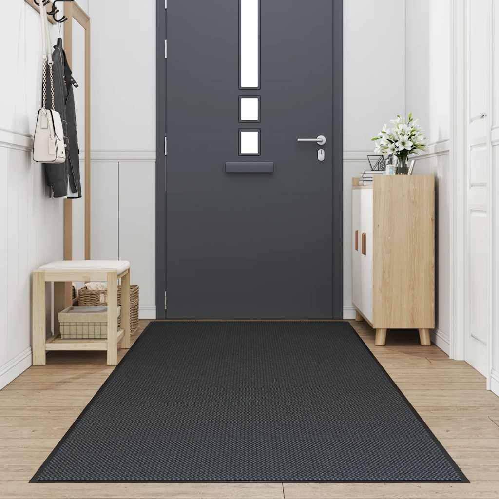 Paillasson - tapis de porte - tapis d'entrée noir 115x300 cm - Image 2