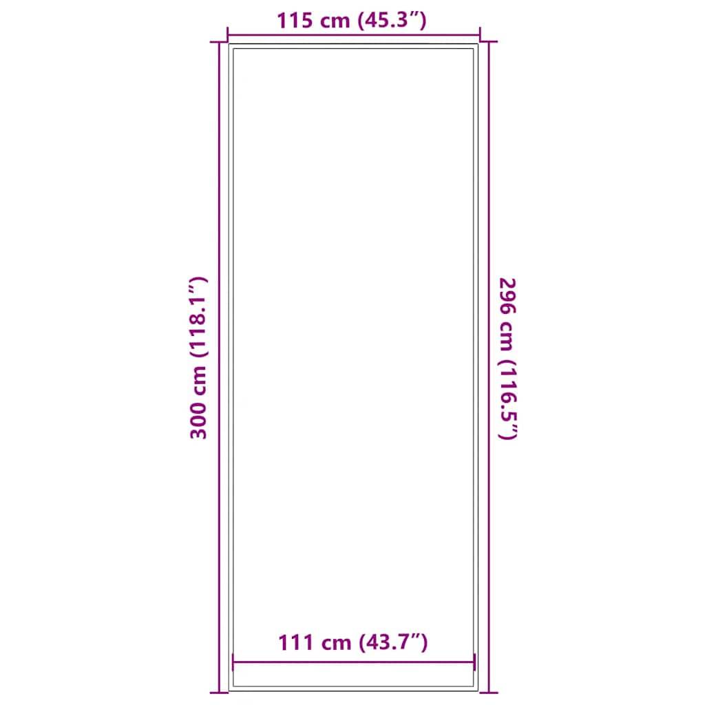 Paillasson - tapis de porte - tapis d'entrée noir 115x300 cm - Image 7