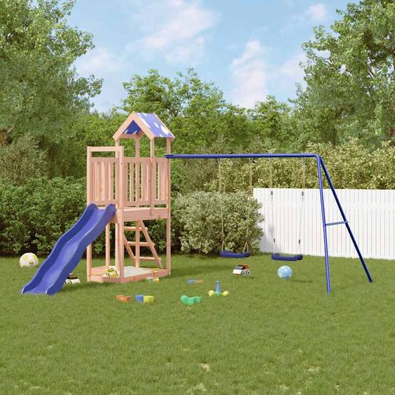 Aire de jeux d'extérieur - Jeu Plein air enfant bois massif de douglas rj43 - Image 2
