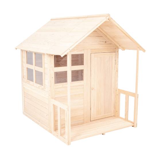 Maisonnette cabane enfant avec plancher et véranda BOUTON D'OR COTTAGE en bois FSC® - Image 2