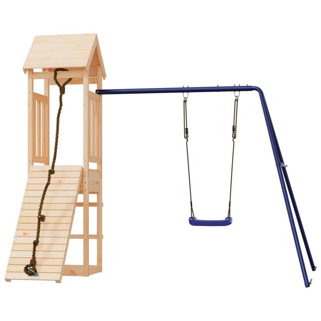 Helloshop26 - Aire de jeux d'extérieur balançoires portiques robuste jeux jardin 238 x 196 x 207 cm bois de pin massif - Image 2