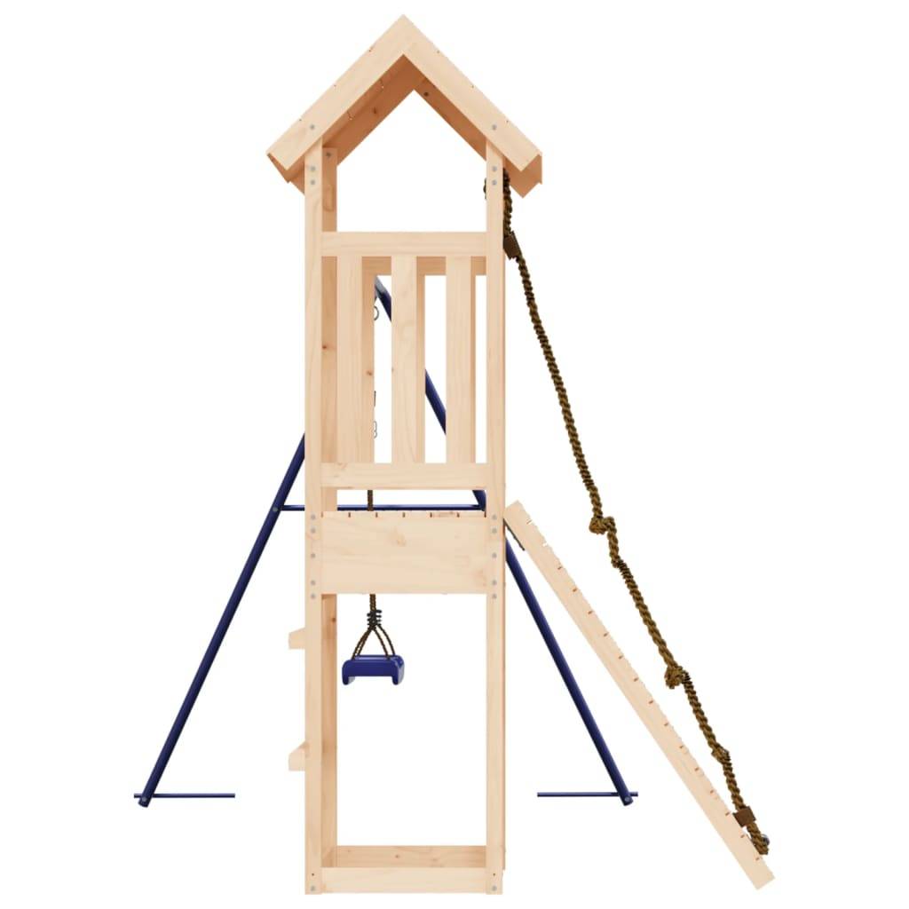 Helloshop26 - Aire de jeux d'extérieur balançoires portiques robuste jeux jardin 238 x 196 x 207 cm bois de pin massif - Image 4
