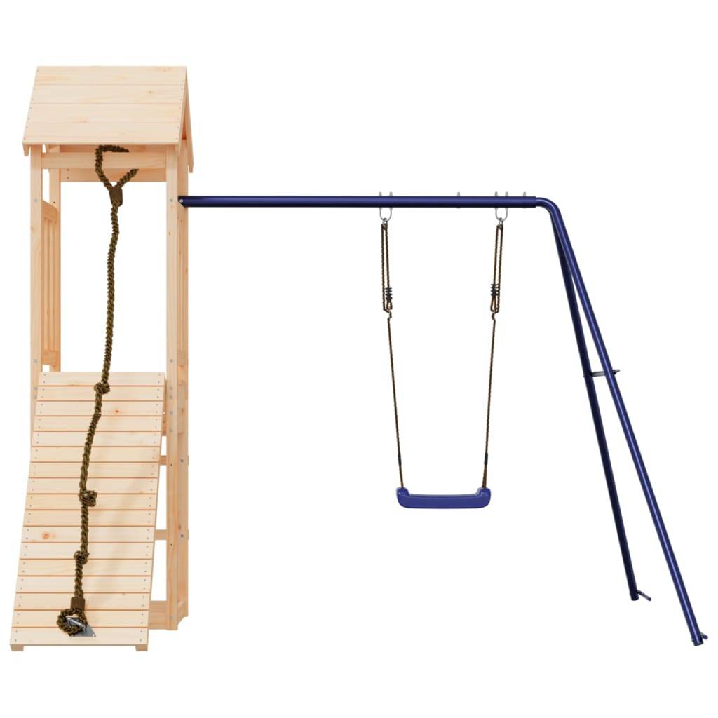 Helloshop26 - Aire de jeux d'extérieur balançoires portiques robuste jeux jardin 238 x 196 x 207 cm bois de pin massif - Image 3