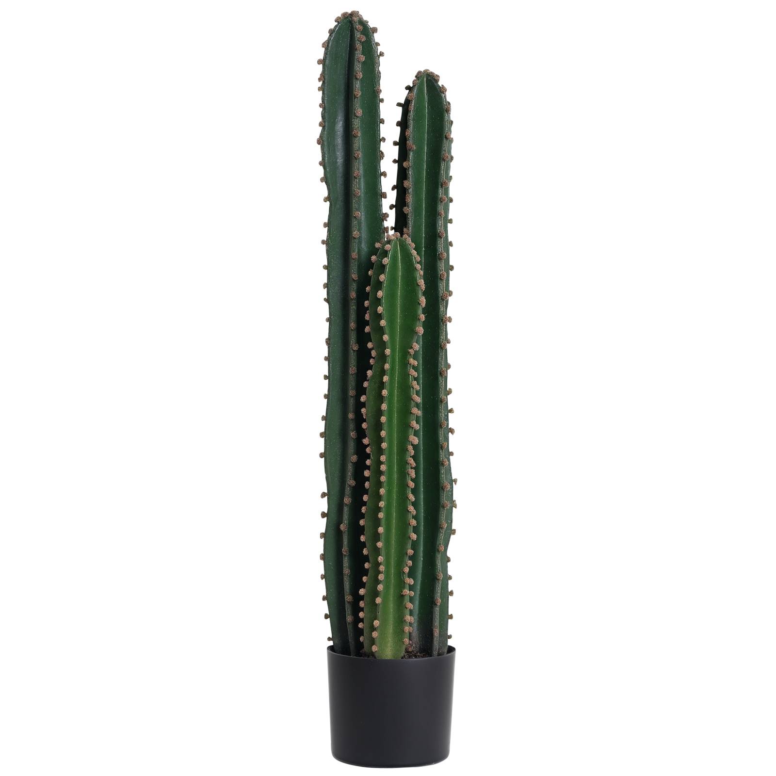 Cactus artificiel grande plante artificielle réaliste Ø17x98 cm vert - Image 1