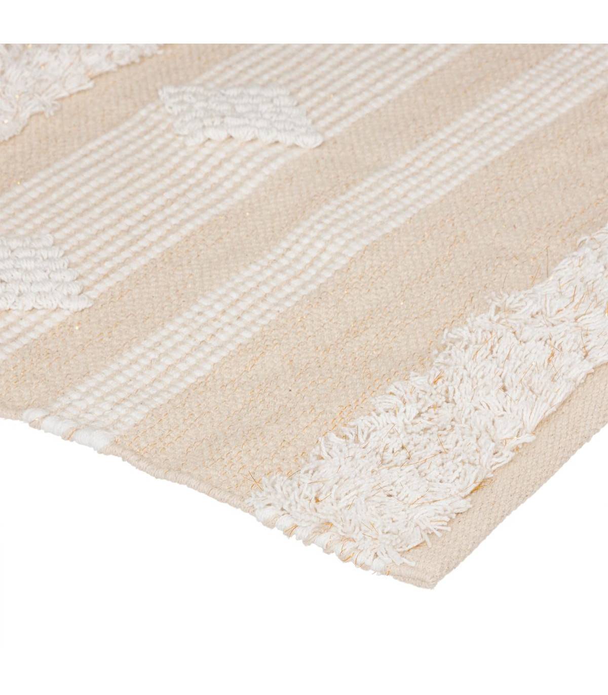 Tapis décoratif en Coton motif sable et cuivre 60 x 90 cm - Image 2