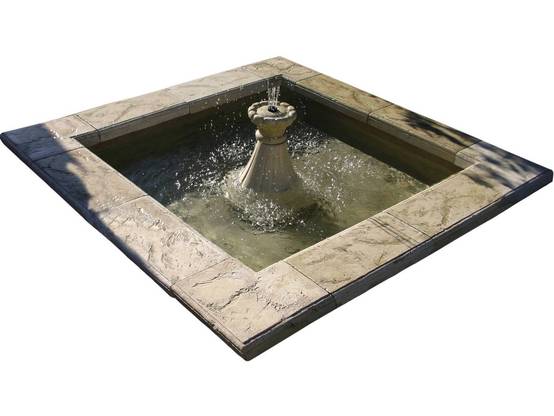 Bassin Carré "eden" - 170 X 170 Cm -habitat Et Jardin - Image 1