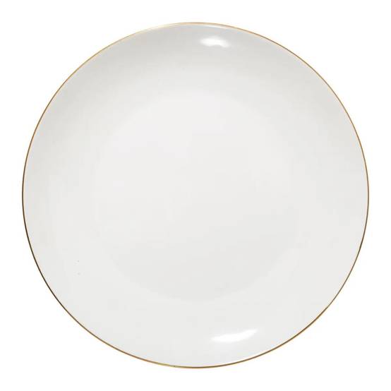 Lot de 6 Assiettes Plates "Petit Salon" 27cm Blanc - Image 1