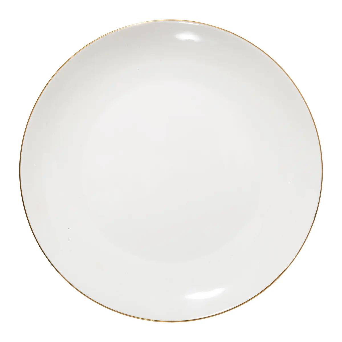 Lot de 6 Assiettes Plates "Petit Salon" 27cm Blanc - Image 1