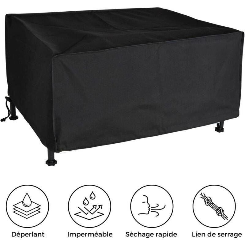 IntiMeg - Housse de Protection pour Plancha à Poser / Desserte - Rectangulaire - Dimensions :54*76*69cm IntiMeg - Image 2