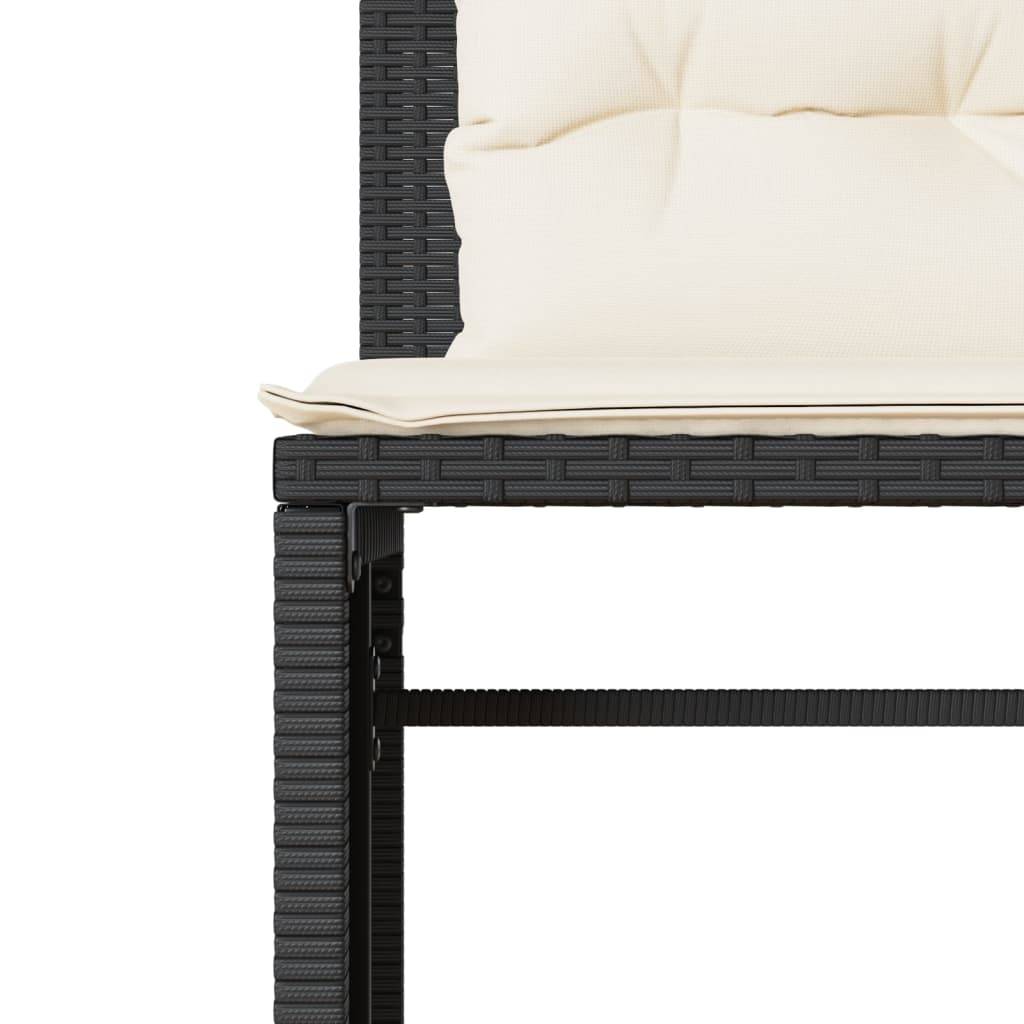 ComfortXL - Salon de jardin 4 places en résine tressée avec coussins et tables Noir – ComfortXL Outdoor Living - Image 8