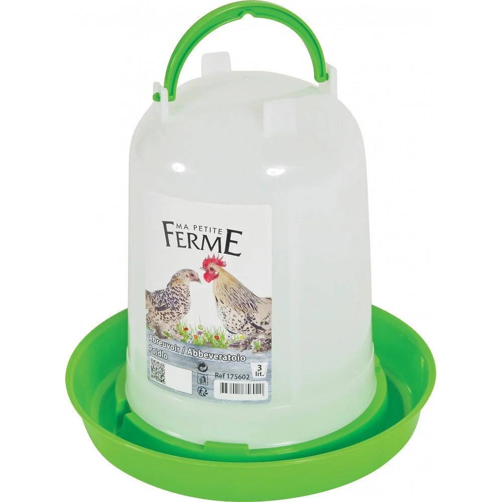 animallparadise - Abreuvoir en plastique, capacité 3 litres, basse cour - Image 2