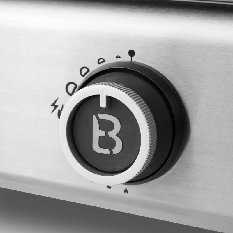 Brasero - Plancha gaz Silvia IIG Evo 3 feux – BRASERO BY FAVEX - 7,95 kW – plaque fonte émaillée 5 mm – 67 x 34 cm – 8 à 10 convives - Image 9