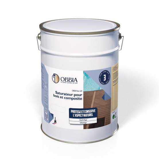 Saturateur bois Obbi'Eau Sat Incolore OBBIA - Bidon 5L - Image 1