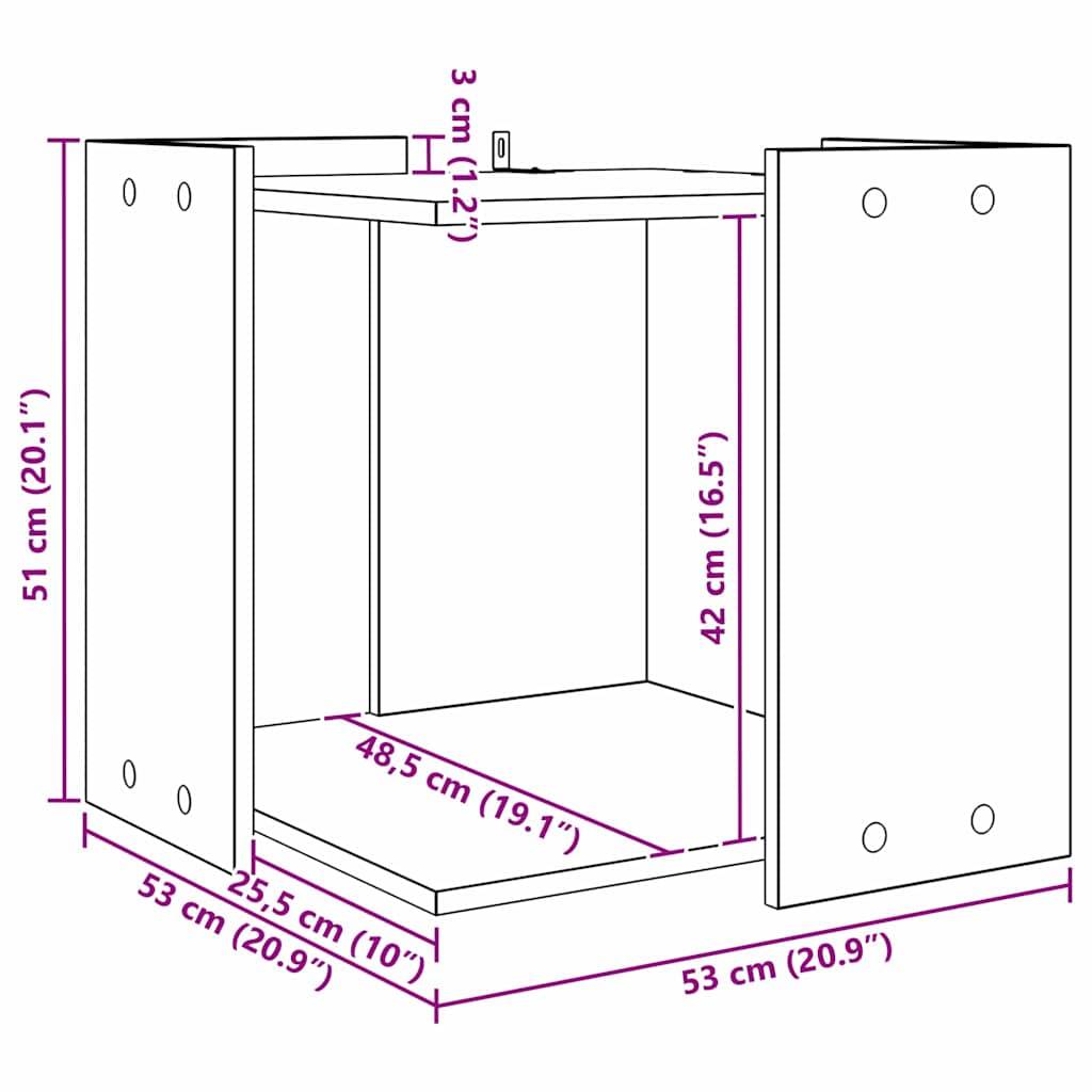 Meuble cache-litière pour chat design moderne en bois pour intérieur Chêne Noir – ComfortXL Pet Living - Image 8