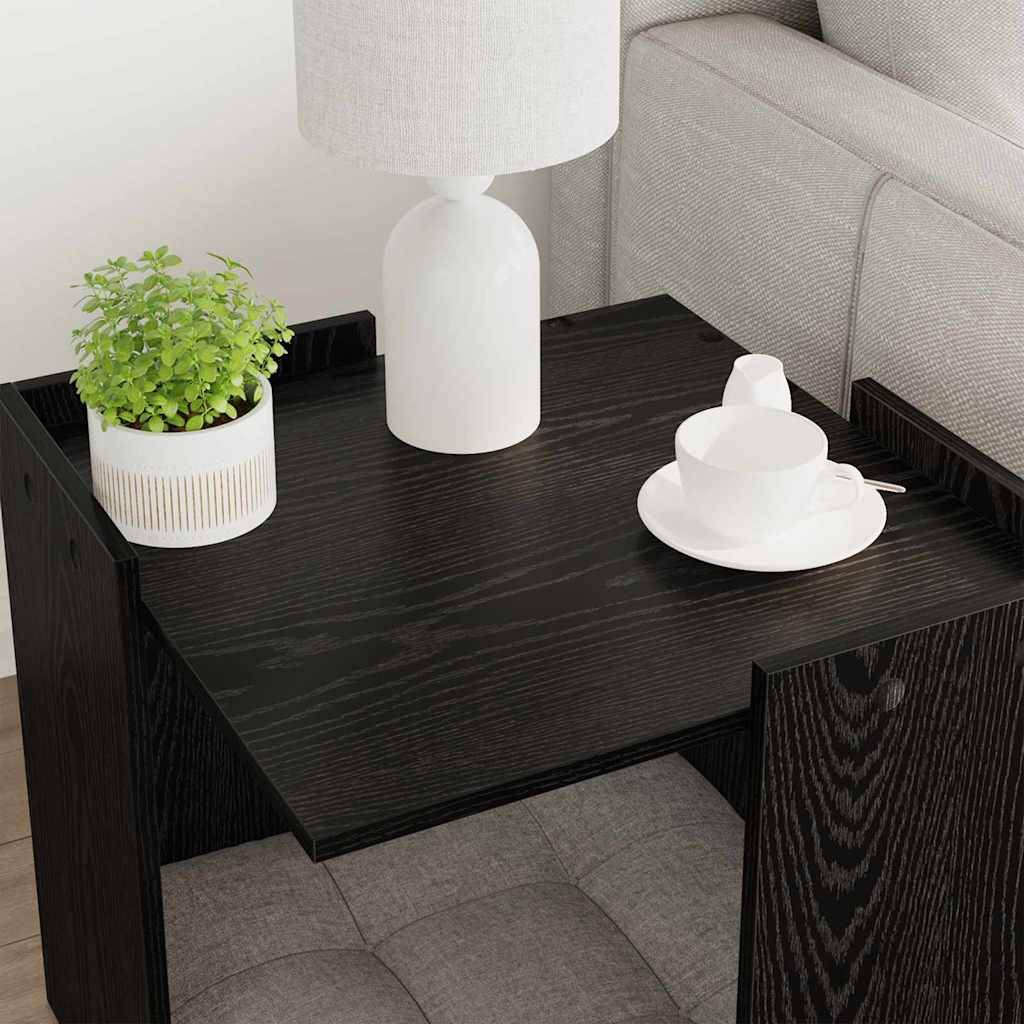 Meuble cache-litière pour chat design moderne en bois pour intérieur Chêne Noir – ComfortXL Pet Living - Image 4