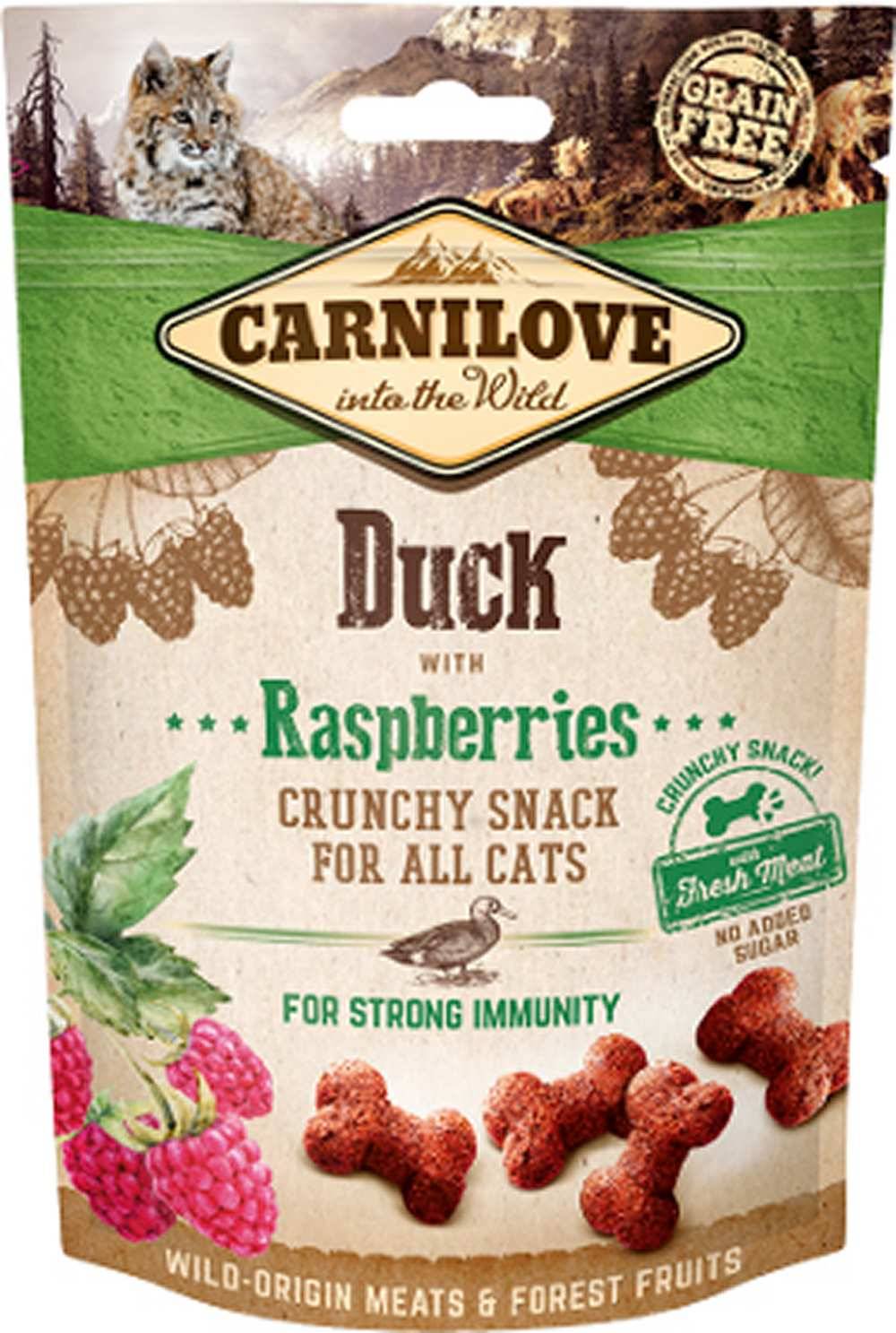 Carnilove - Carnilove - Friandises Sans Céréales Crunchy Canard & Framboise pour Chat - Image 1