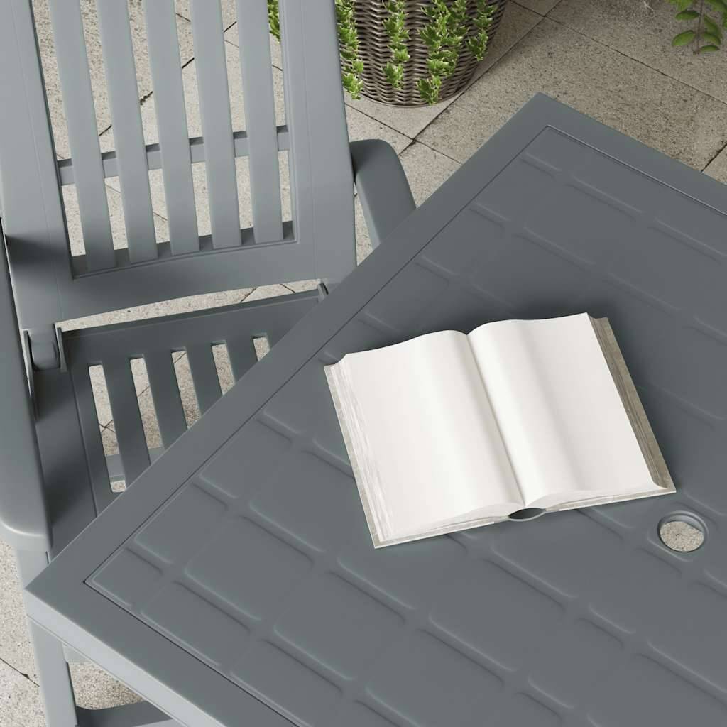 Table de jardin plastique vert 80 x 75 x 72 cm - PANGIVO - Image 4