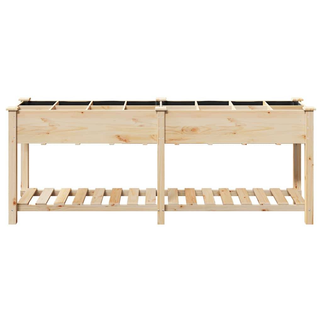 Cache-pot, Pot De Fleurs avec étagère Beige 203.5 x 53 x 76.5 cm g369 - Image 5