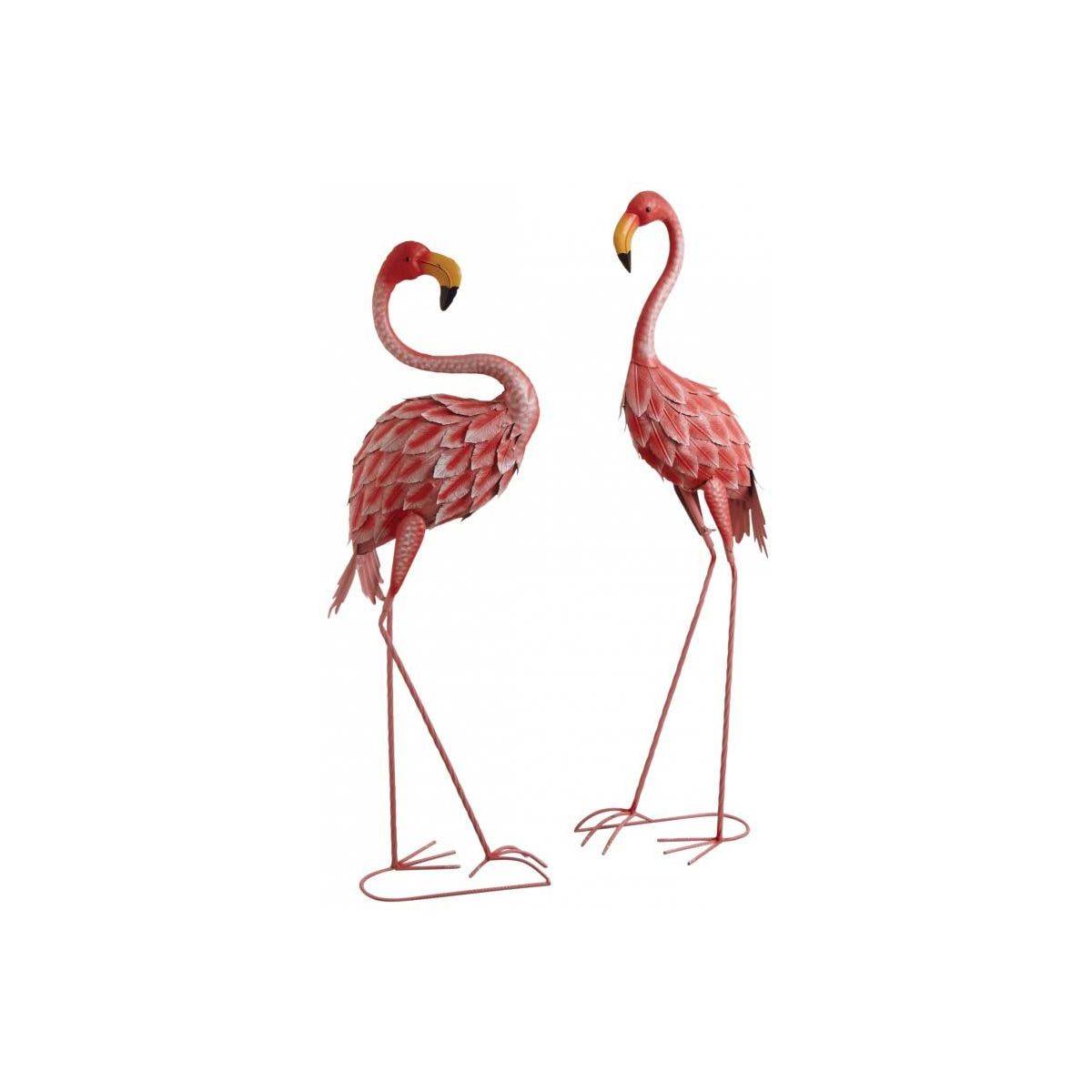 Aubry Gaspard - Flamant rose en métal laqué (Lot de 2) - Image 1