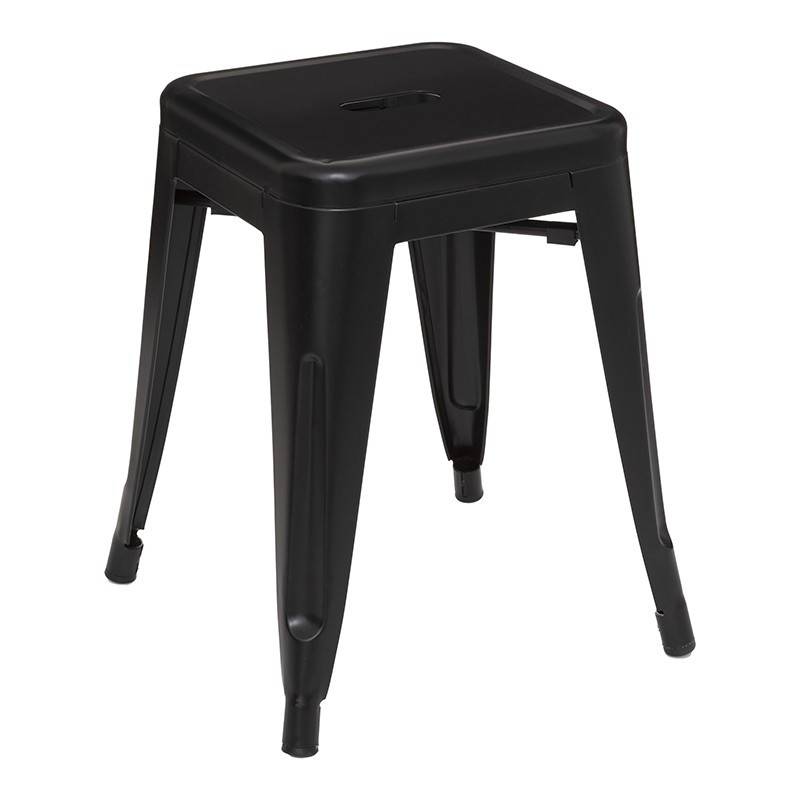 Tabouret métal Niko noir Atmosphera - Image 1