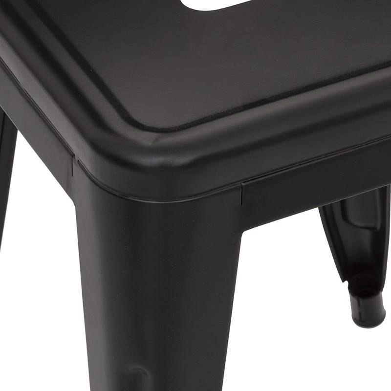 Tabouret métal Niko noir Atmosphera - Image 2