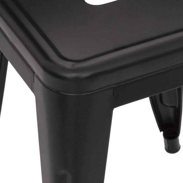 Tabouret métal Niko noir Atmosphera - Image 3